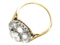 Large Edwardian Diamond Cluster Ring