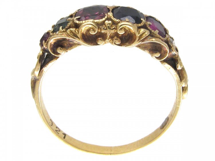 15ct Gold Regency Multi Stone Ring spelling Regard