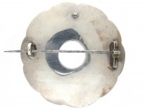 Victorian Scottish Overlapping Circles Silver Brooch