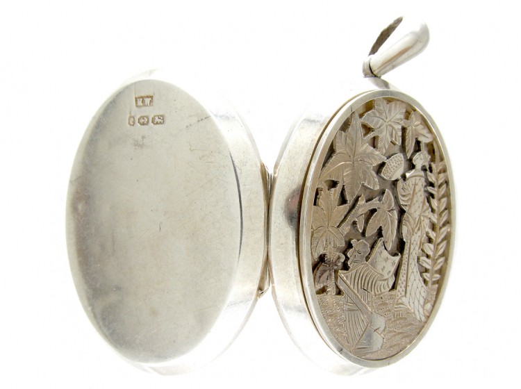 Victorian Silver Aesthetic Period Locket