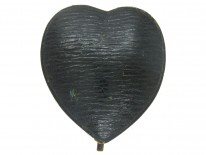 Edwardian Ruby & Pearl Heart Brooch in Original Case