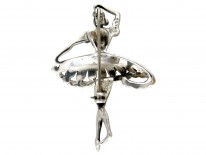 Silver & Marcasite Ballerina Brooch