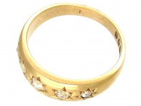 Victorian 18ct Gold Five Stone Diamond Gypsy Ring