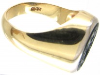 18ct Gold & Bloodstone Intaglio Signet Ring