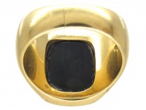 18ct Gold & Sardonyx Intaglio Signet Ring