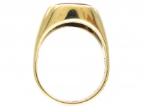 14ct Gold & Carnelian Crested Intaglio Signet Ring