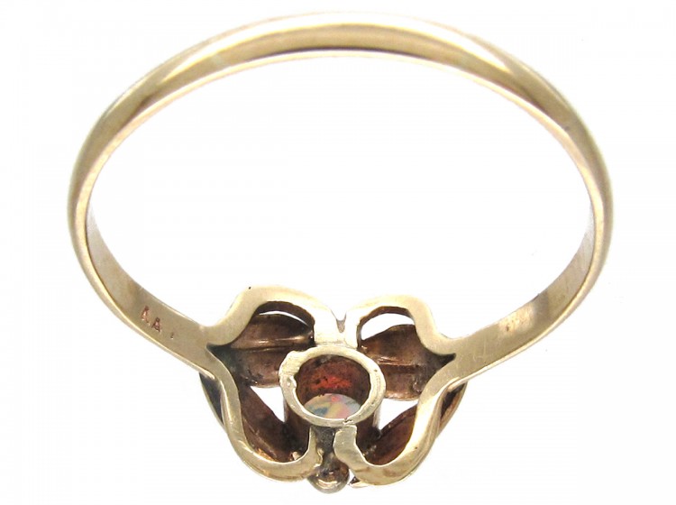 Art Nouveau 15ct Gold & Opal Ring