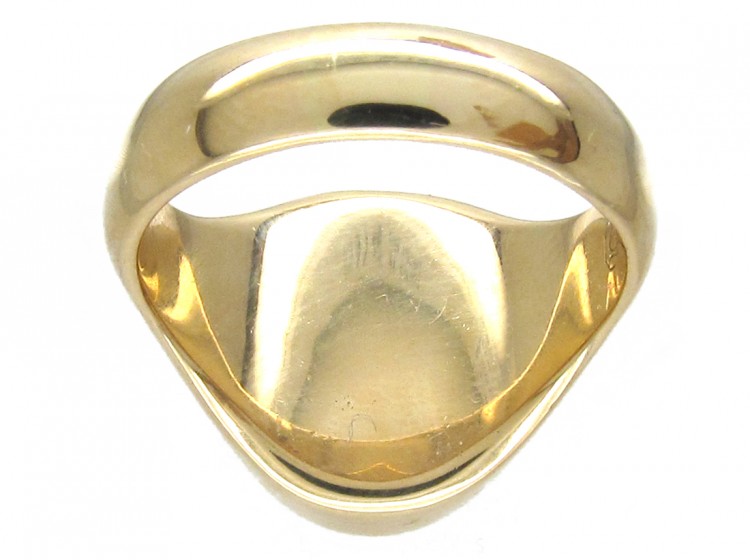 Sardonyx Griffin Intaglio Gold Signet Ring