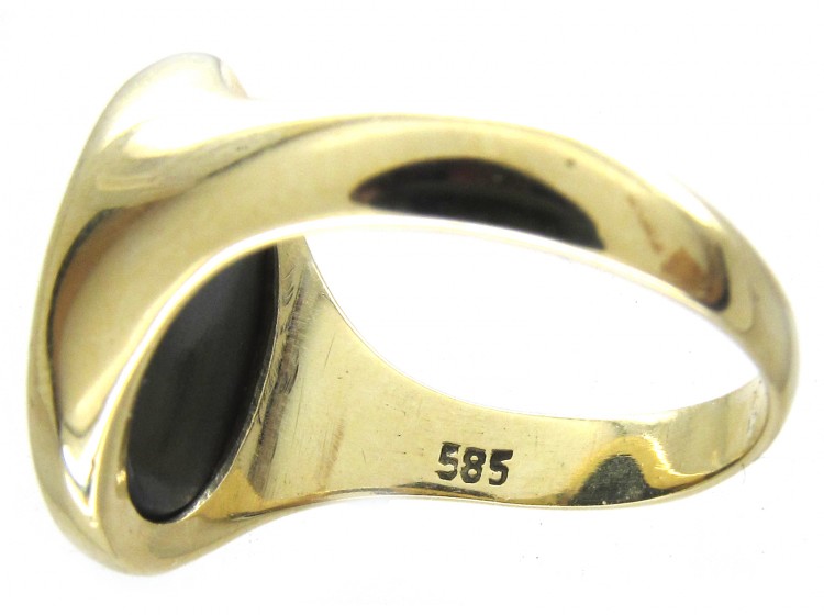 14ct Gold Sardonyx Intaglio Signet Ring