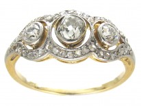 Edwardian Old Mine Cut & Rose Cut Diamond Ring