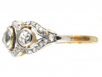 Edwardian Old Mine Cut & Rose Cut Diamond Ring