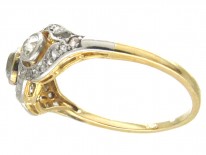 Edwardian Old Mine Cut & Rose Cut Diamond Ring