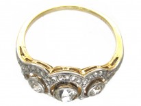 Edwardian Old Mine Cut & Rose Cut Diamond Ring