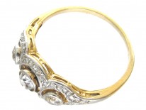 Edwardian Old Mine Cut & Rose Cut Diamond Ring