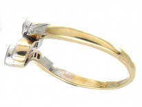 Art Nouveau Diamond Zig Zag Ring