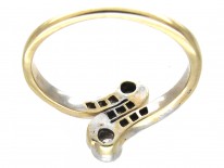 Art Nouveau Diamond Zig Zag Ring