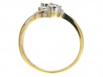 Art Nouveau Diamond Zig Zag Ring
