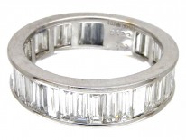 Eternity Ring set with Large Baguette Diamonds