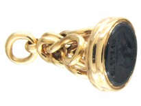 Victorian 18ct Gold & Bloodstone Bird Intaglio Seal