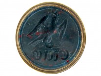 Victorian 18ct Gold & Bloodstone Bird Intaglio Seal