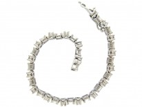 Diamond & Platinum Line Bracelet
