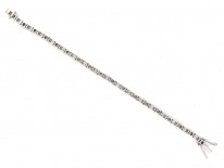 Diamond & Platinum Line Bracelet