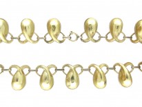 Art Deco Silver Gilt & Marcasite Necklace by Theodor Farhner