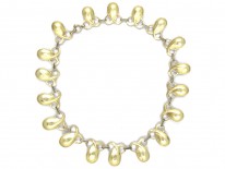 Art Deco Silver Gilt & Marcasite Necklace by Theodor Farhner