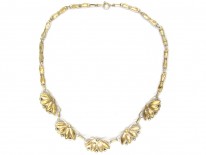 Art Deco Silver Gilt Necklace by Theodor Farhner