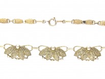 Art Deco Silver Gilt Necklace by Theodor Farhner
