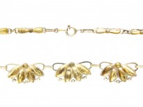 Art Deco Silver Gilt Necklace by Theodor Farhner