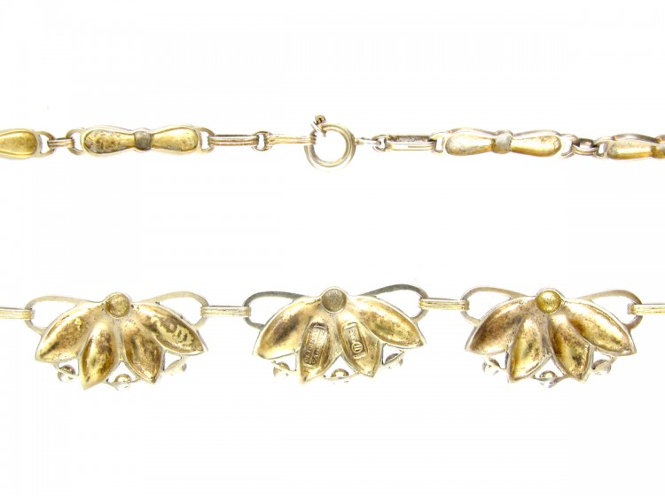 Art Deco Silver Gilt Necklace by Theodor Farhner