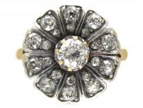 Edwardian Diamond Flower Cluster Ring