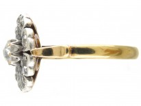 Edwardian Diamond Flower Cluster Ring