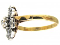 Edwardian Diamond Flower Cluster Ring