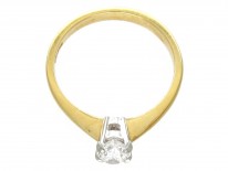 Oval Diamond Solitaire Ring