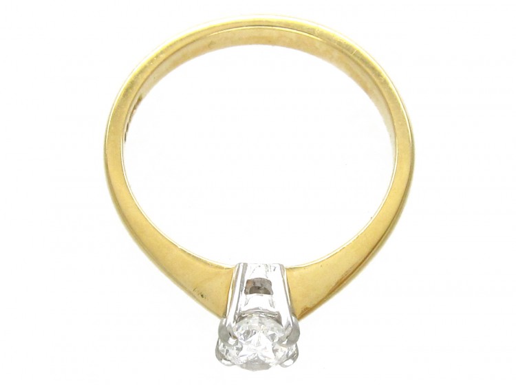 Oval Diamond Solitaire Ring
