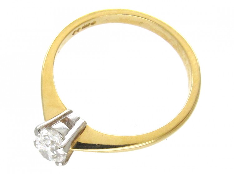 Oval Diamond Solitaire Ring