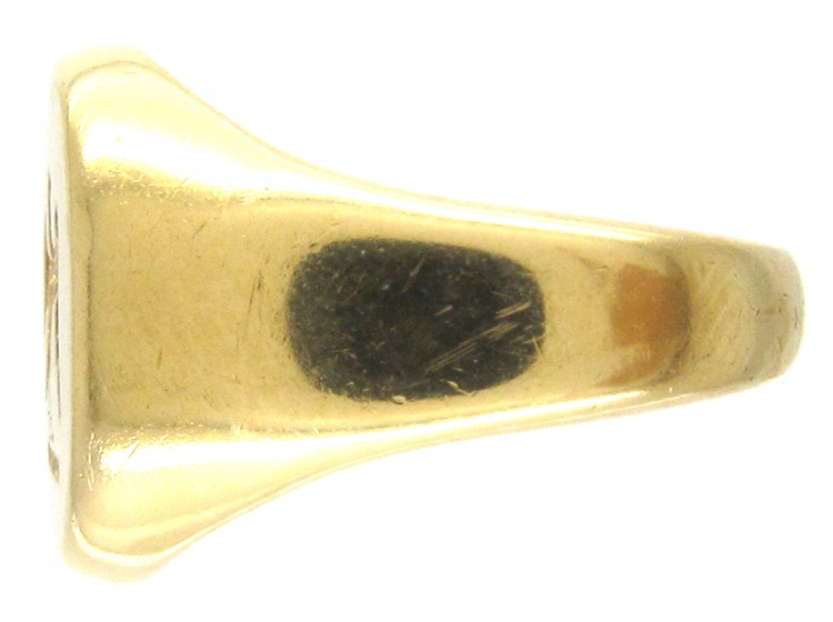 18ct Gold Signet Ring with Eagle Intaglio