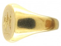 18ct Gold Signet Ring with Eagle Intaglio
