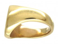 18ct Gold Signet Ring with Eagle Intaglio