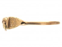 Gold Georgian Opening Hands Fede Gimmel Ring