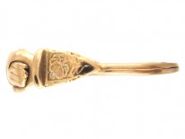 Gold Georgian Opening Hands Fede Gimmel Ring
