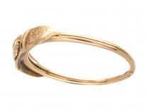 Gold Georgian Opening Hands Fede Gimmel Ring