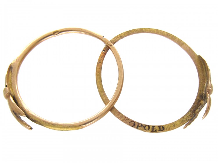 Gold Georgian Opening Hands Fede Gimmel Ring