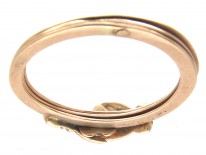 Georgian 15ct Gold Opening Fede Ring