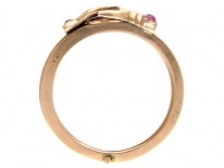Georgian 15ct Gold Opening Fede Ring