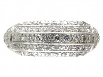 Edwardian Platinum & Diamond Set Five Line Ring