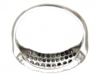 Edwardian Platinum & Diamond Set Five Line Ring