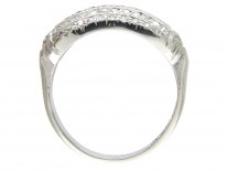 Edwardian Platinum & Diamond Set Five Line Ring
